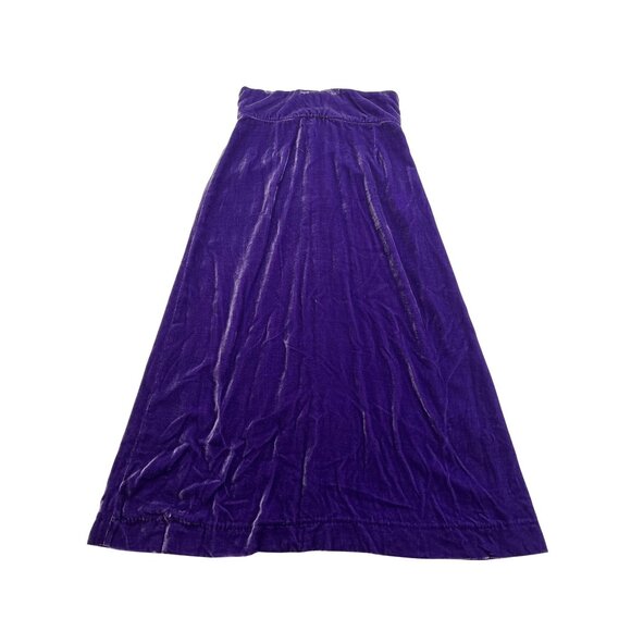 Maria de la Orden Velvet Skirt in Purple - Picture 1 of 3